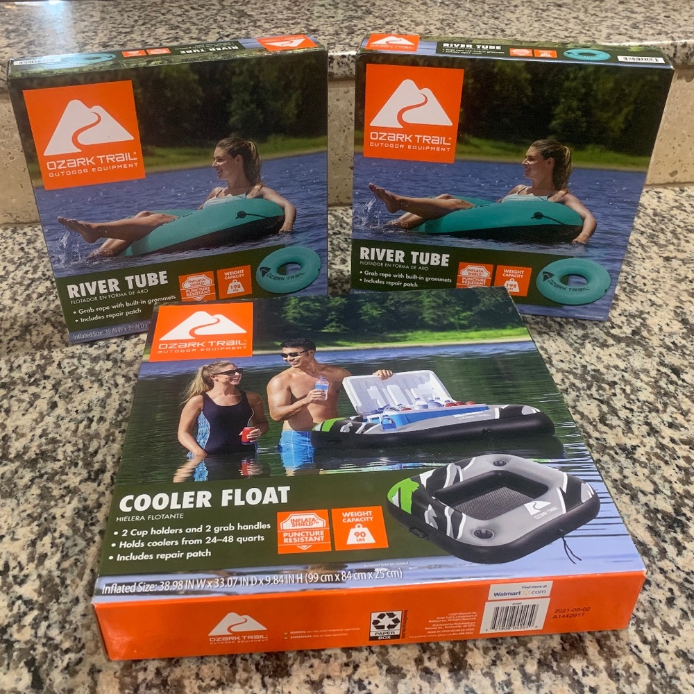NIB River Rafting Bundle - 2 River Floats & 1 Cooler Float Ozark Mountain
